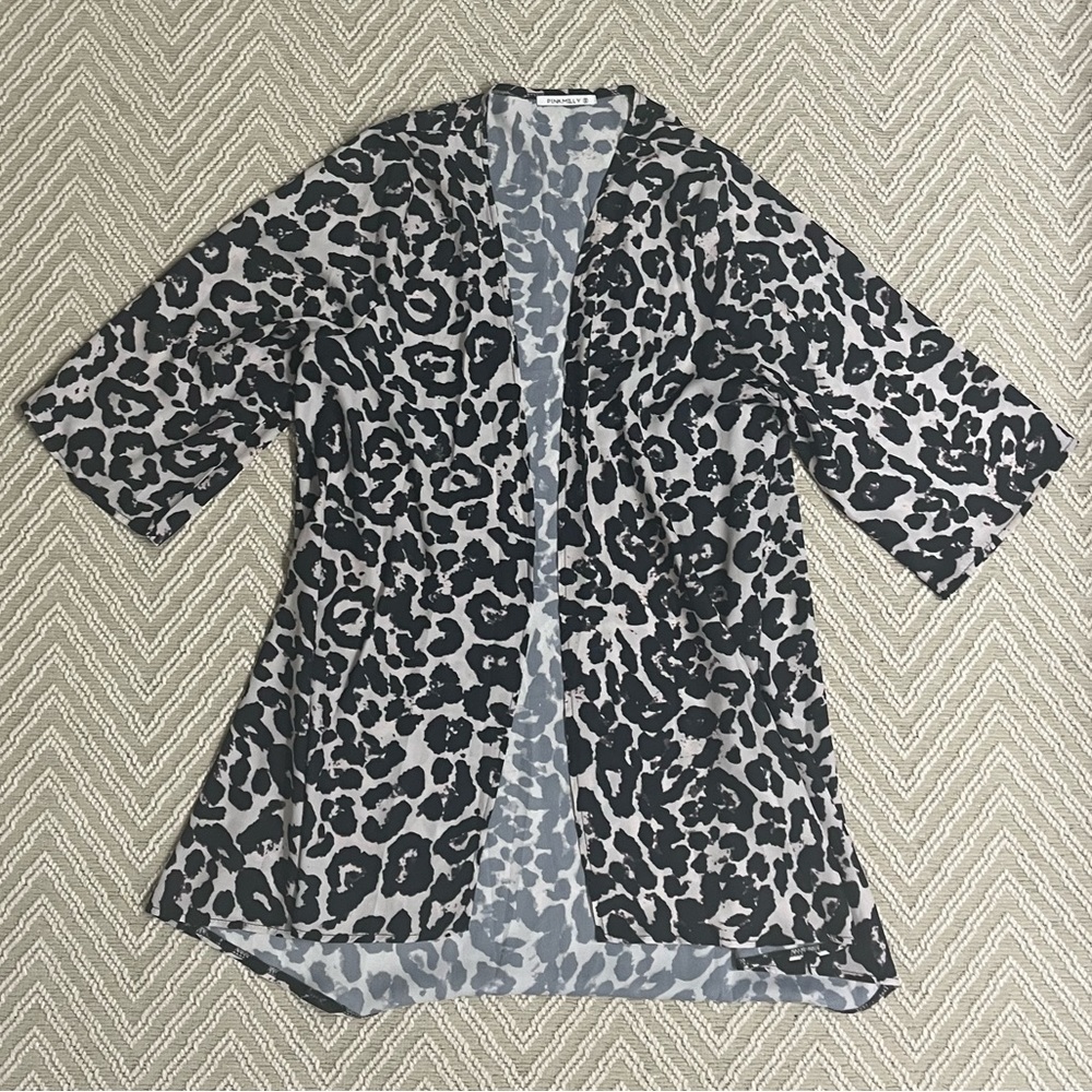 Leopard Kimono Cover Up